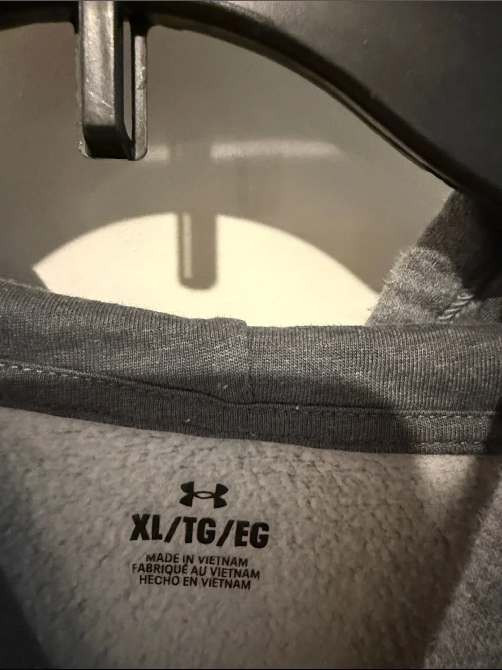 Under Armour Men's Charcoal Gray Zip-Up Hoodie Sweater